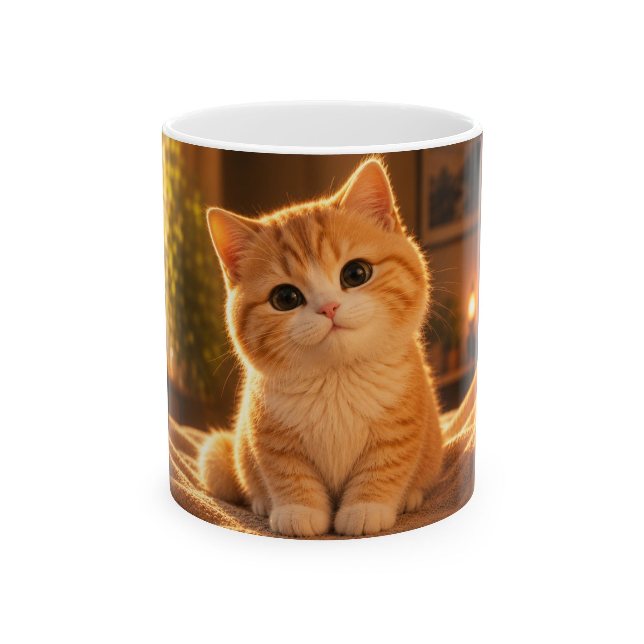 3D Animated Cute Cat Mug Coffee Cup Ceramic Mug 11oz 15oz Unique Gift Kids Cat Lovers