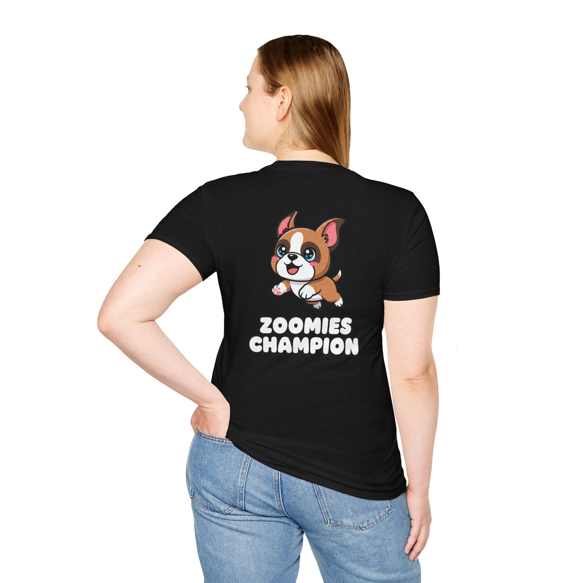 Cute Boxer Shirt Zoomies Champion Funny Dog Lover Unisex Softstyle Tee Gift
