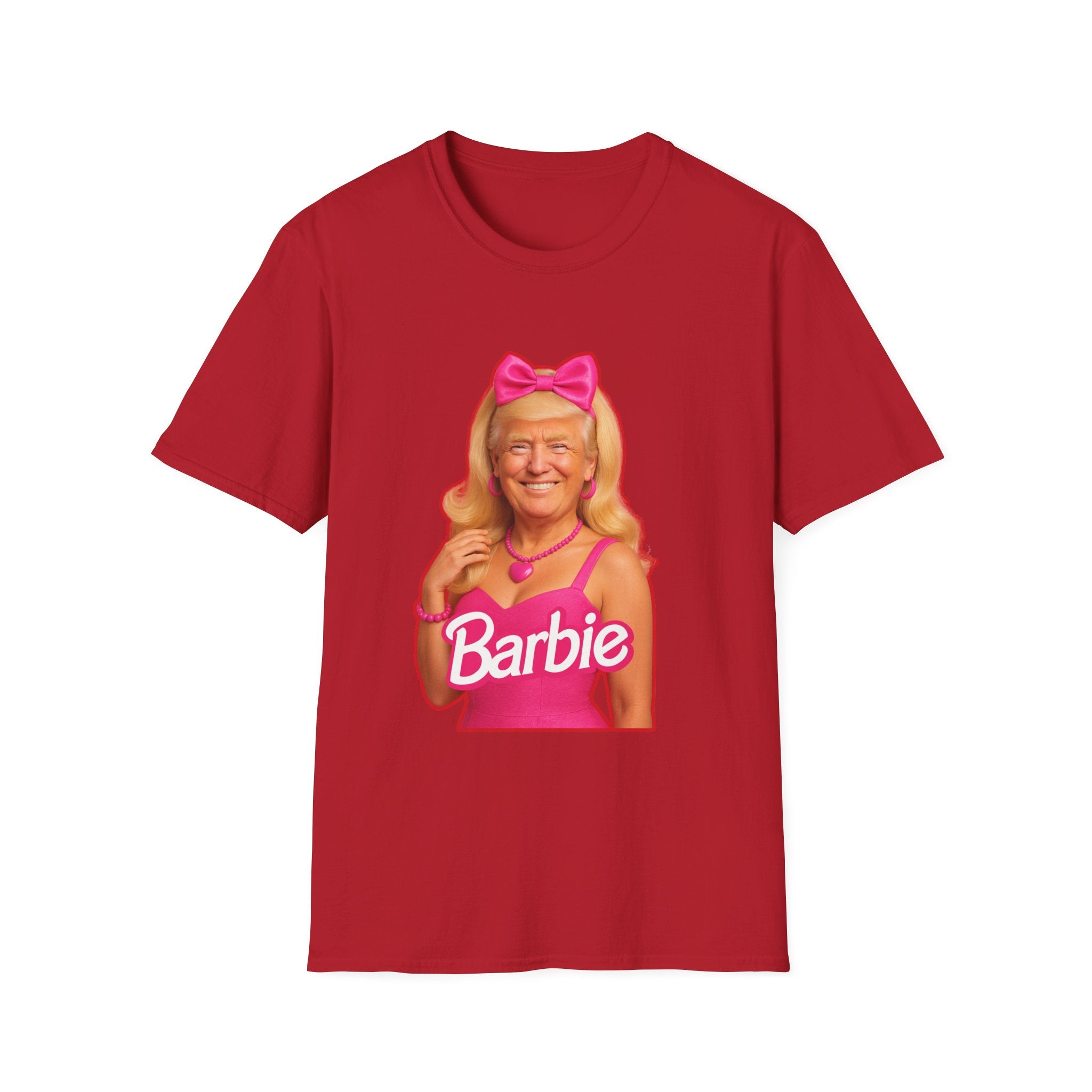 Funny Unique Donald Trump Barbie Unisex T-Shirt Best Gag Gift Cotton Print Soft