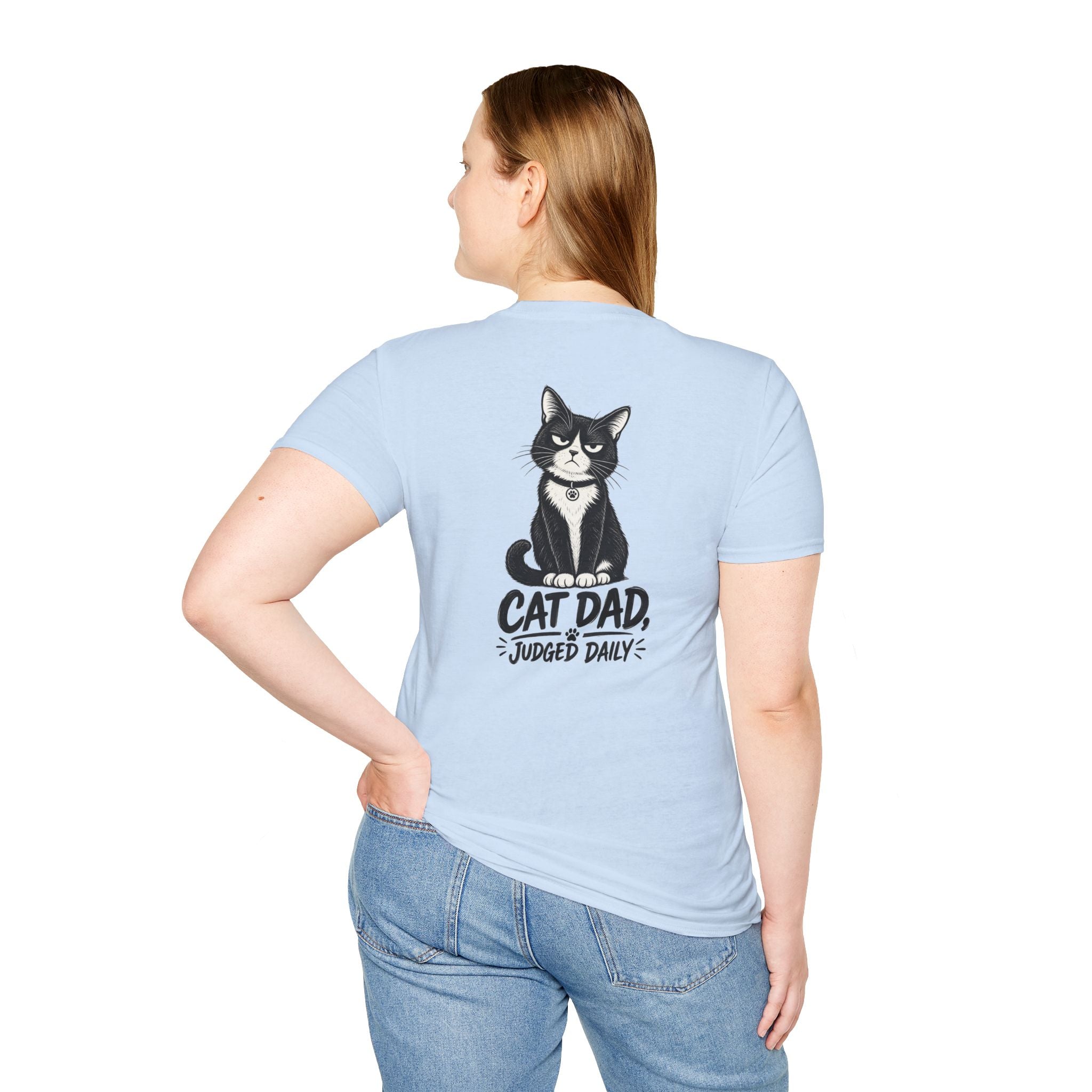 Cat Dad Shirt Judged Daily Funny Cat Lover Graphic Tee Dark Humor Tee Unique Gift Funny Tshirt