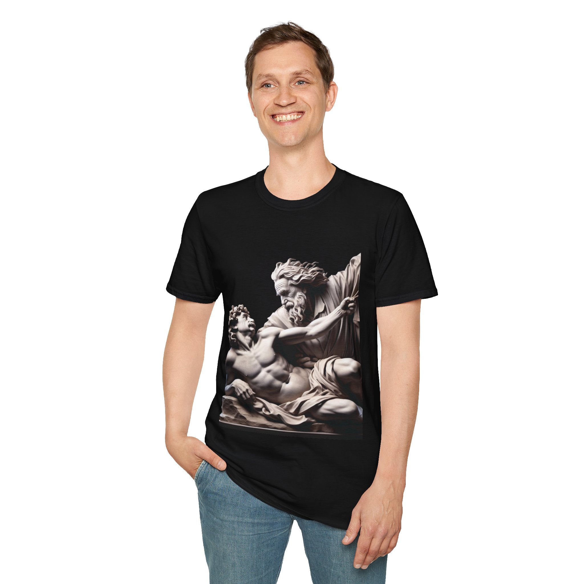 Funny Albert Einstein Unisex Softstyle T-Shirt Unique Gift Cotton T-shirt Art