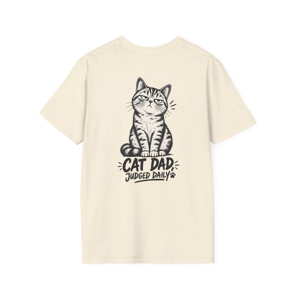 Cat Dad Shirt Judged Daily Funny Cat Lover Graphic Tee Dark Humor Tee Unique Gift Funny Tshirt