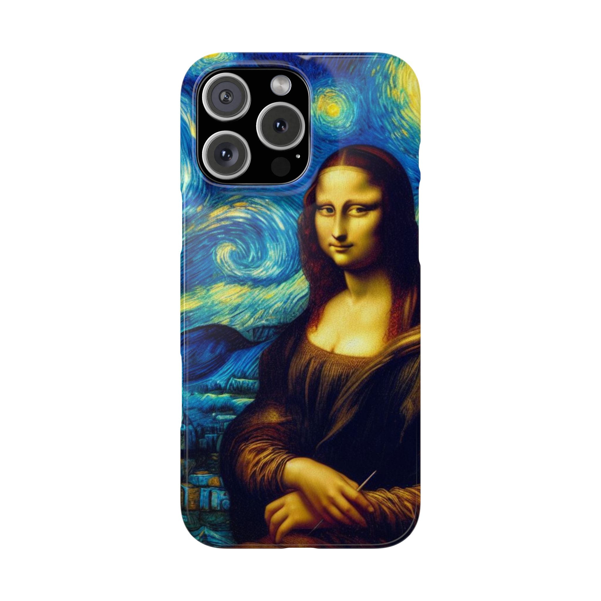 Funny Mona Lisa Phone Cases Van Gogh Starry Night Case Unique Gift iPhone 17 New