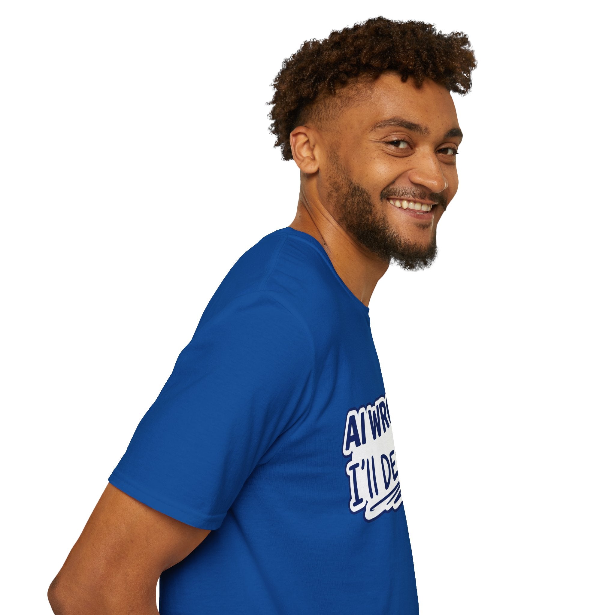 Funny Tshirt AI Wrote It I'll Debug It Shirt Funny Vibe Coding Programmer Tee Unisex Softstyle T-Shirt