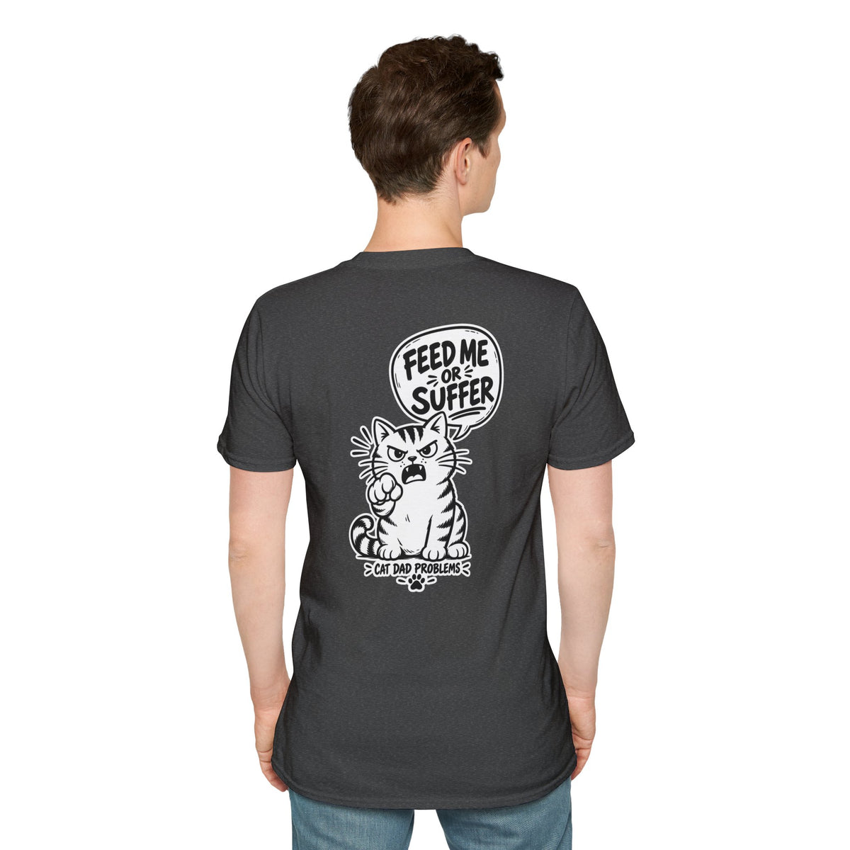 Cat Dad Shirt Pet Lover Tshirt Funny Cat Lover Graphic Tee Dark Humor Tee Unique Gift Funny Tshirt