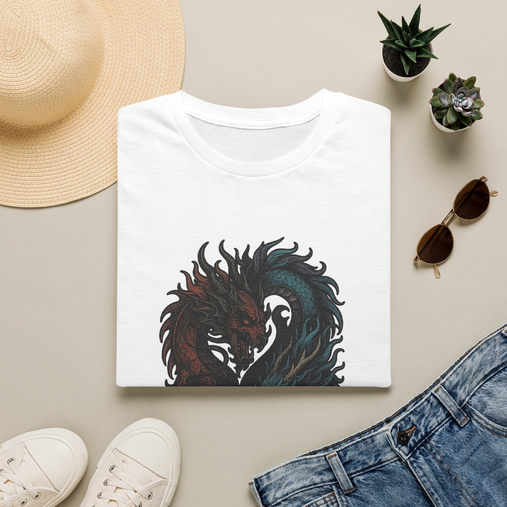 Dragon T-shirt Men Women Graphic Tee Clothing Apparel Chinese Dagon Symbol Gift