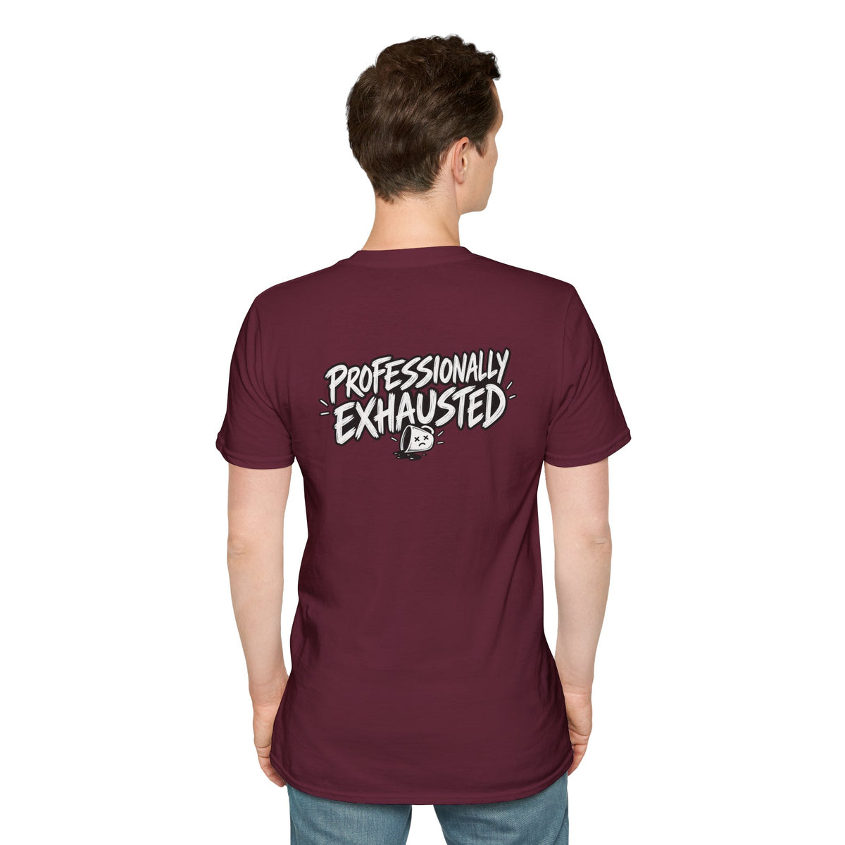 Funny Dark Humor Shirt Professionally Exhausted Funny Office Tee Unique Gift