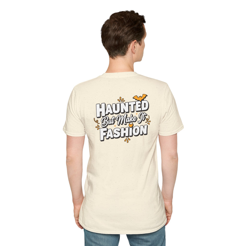 Dark Humor Halloween Shirt Haunted But Make It Fashion Funny Sarcastic Unisex Softstyle Tee Adult Halloween Gift