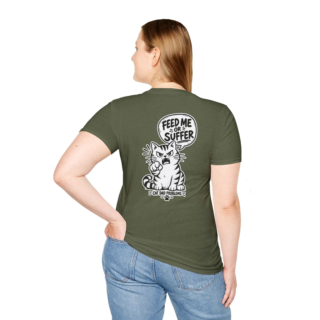 Cat Dad Shirt Pet Lover Tshirt Funny Cat Lover Graphic Tee Dark Humor Tee Unique Gift Funny Tshirt