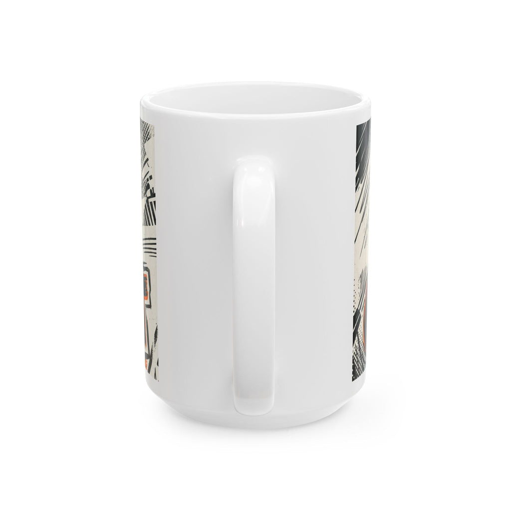 Cat Mom Coffee Mug Minimalist Line Art Cat Lover Gift Funny Ceramic Cup Tea Cup 11oz 15oz Best Gift for Mothers Animal Lovers