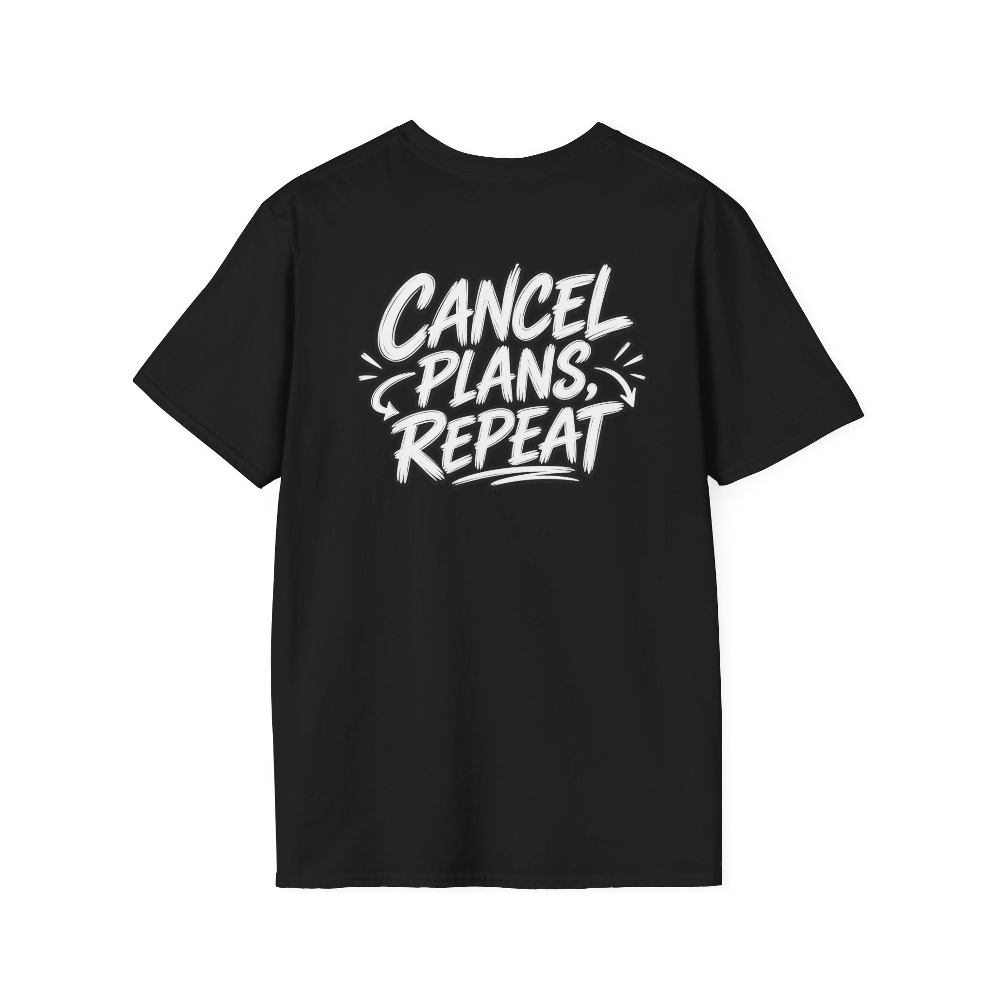 Introvert Shirt Cancel Plans Repeat Funny Dark Humor Sarcastic Graphic Tee Funny Office Tshirt