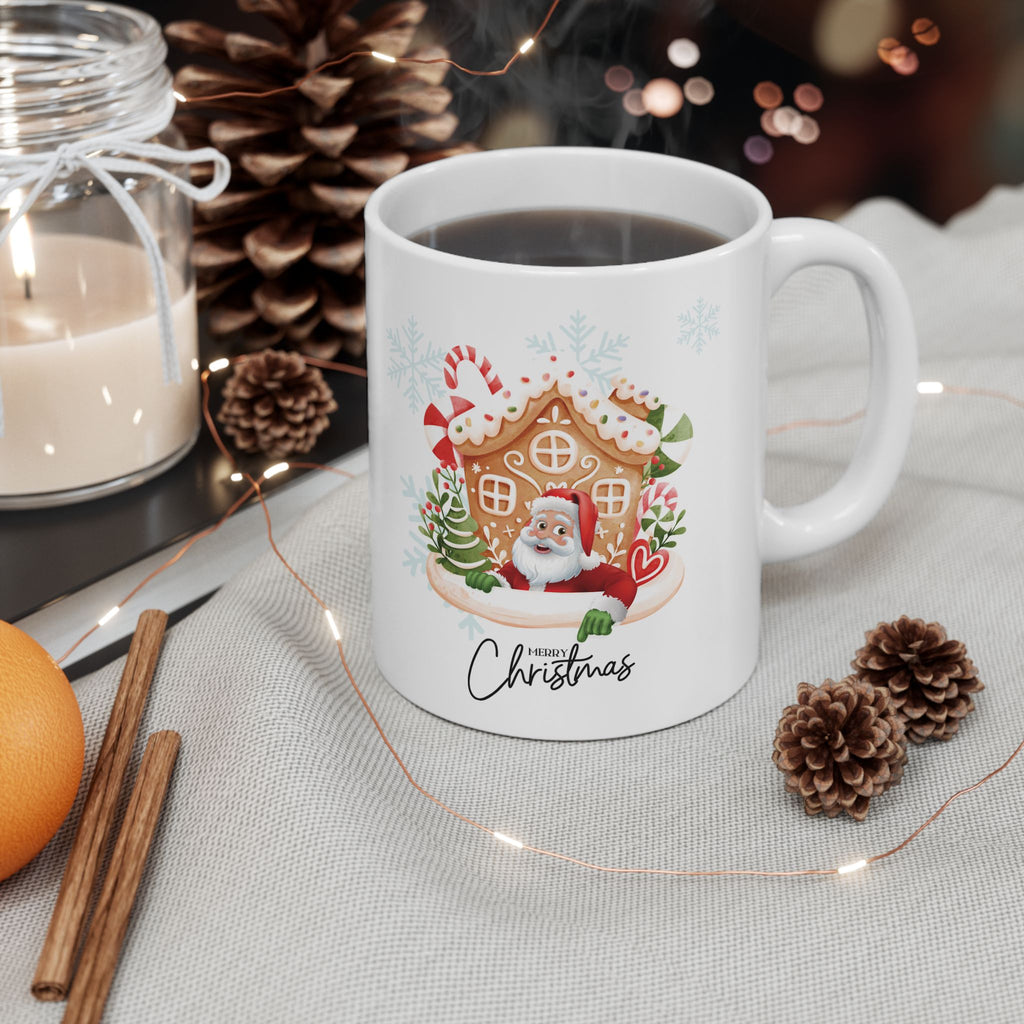 Funny Santa Claus Merry Christmas Mug Unique Cute Ceramic Coffee Cup Gift Kids 11oz