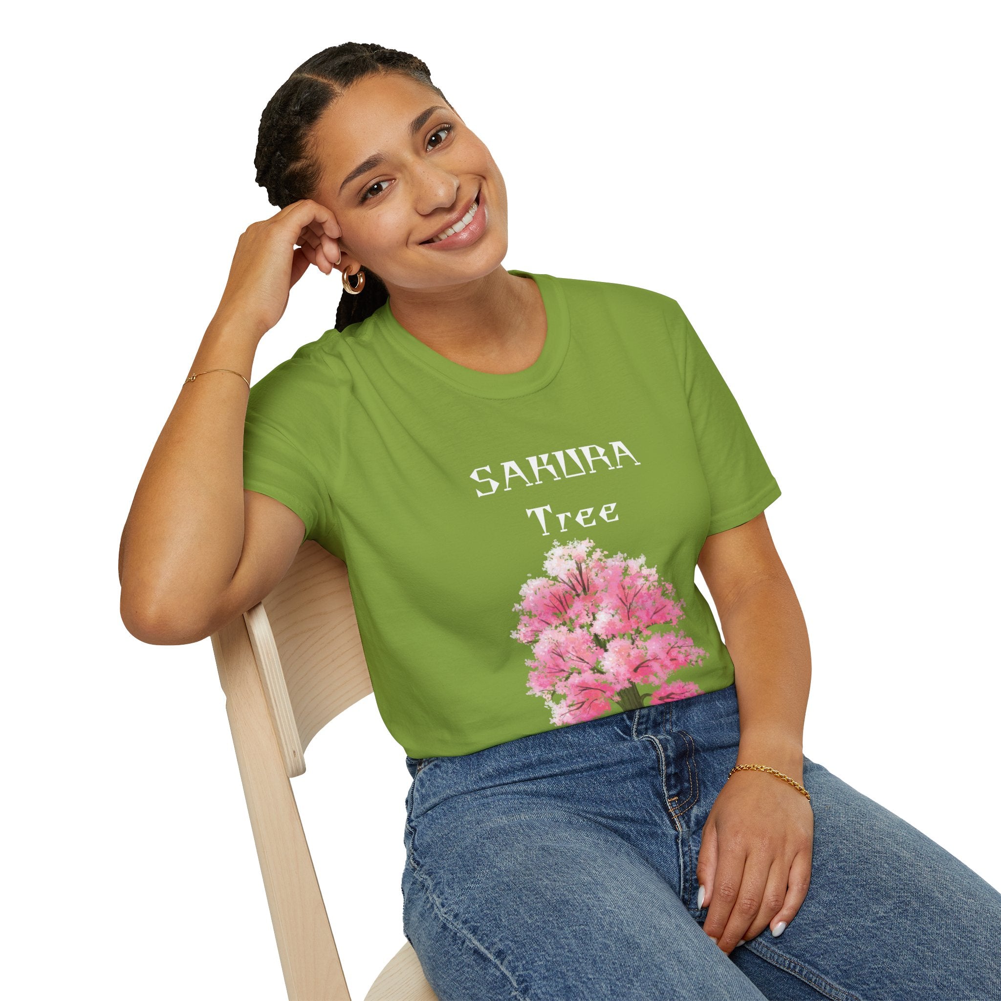 Sakura T-Shirt Japanese Art Shirt Unisex Softstyle Cherry Blossom Flower T-shirt
