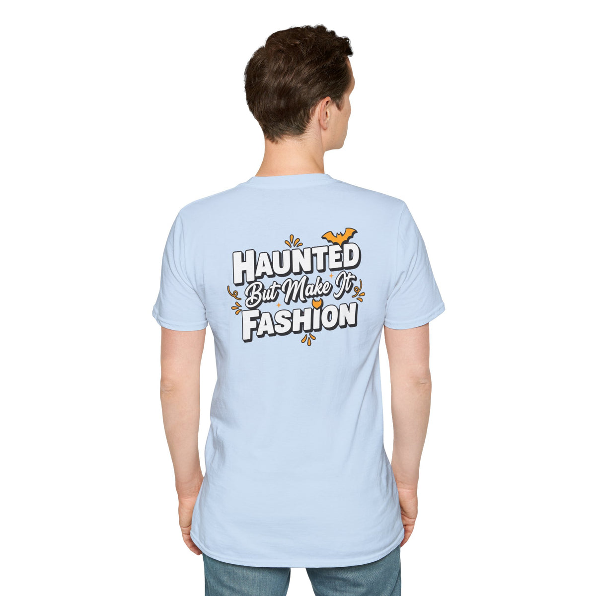 Dark Humor Halloween Shirt Haunted But Make It Fashion Funny Sarcastic Unisex Softstyle Tee Adult Halloween Gift