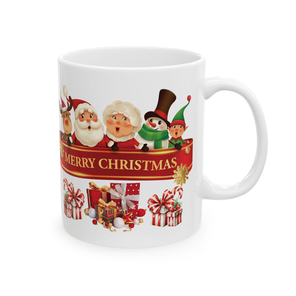 Christmas Mug Funny Santa Claus Mug Unique Cute Gift Coffee Cup Snowman Moose 11oz
