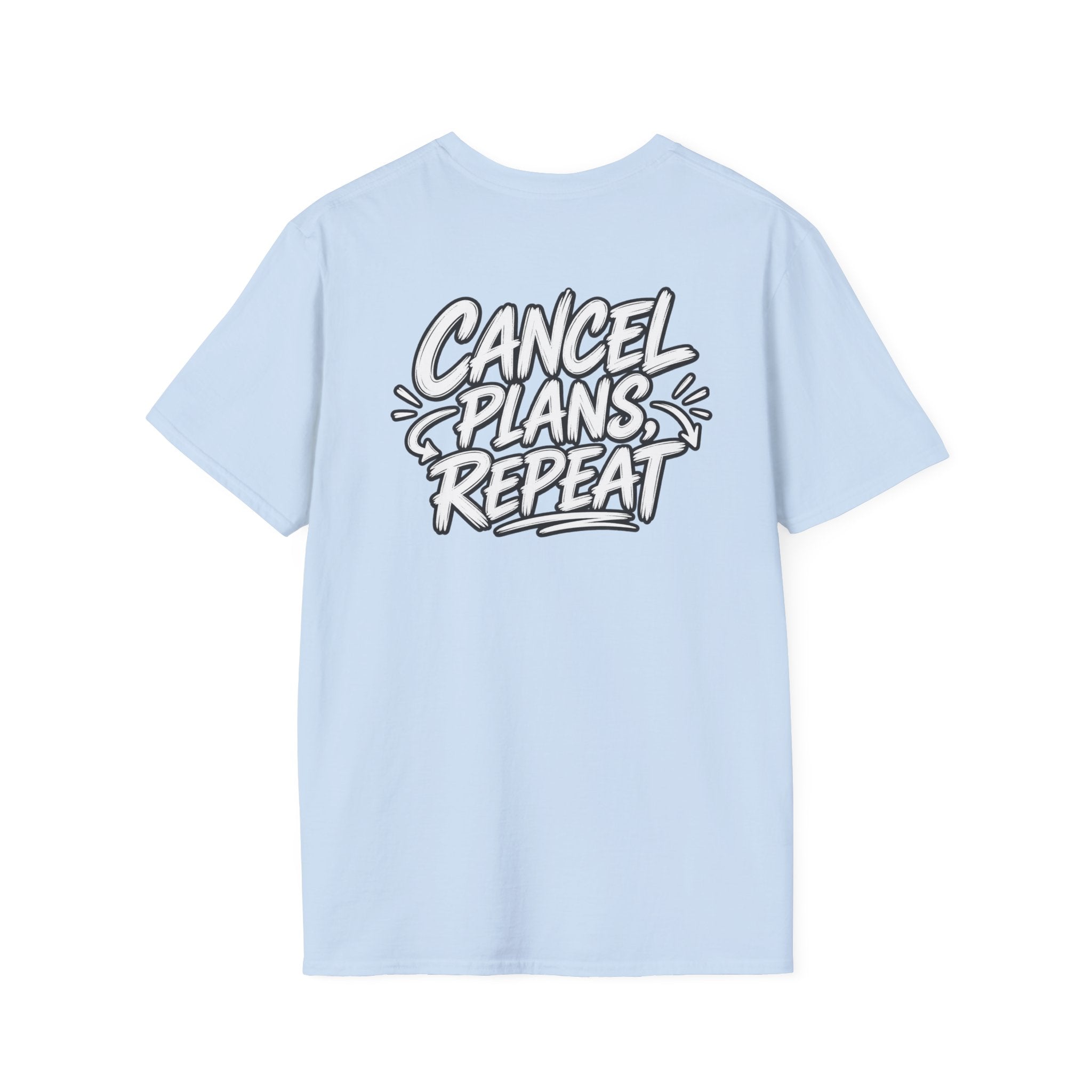 Introvert Shirt Cancel Plans Repeat Funny Dark Humor Sarcastic Graphic Tee Funny Office Tshirt