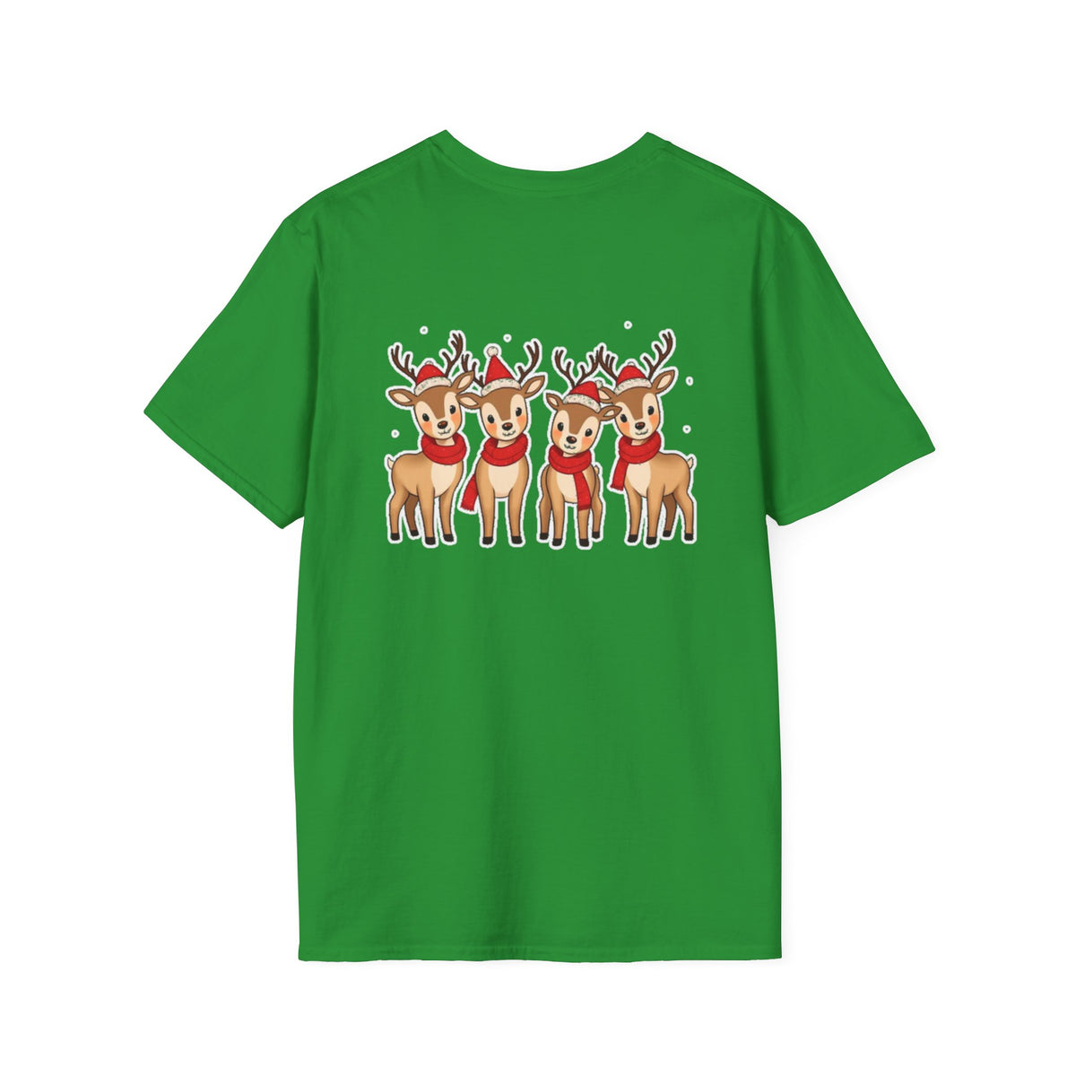 Christmas Reindeer Family T-Shirt | Cute Cartoon Holiday Design Unique Holiday Gift Shirt