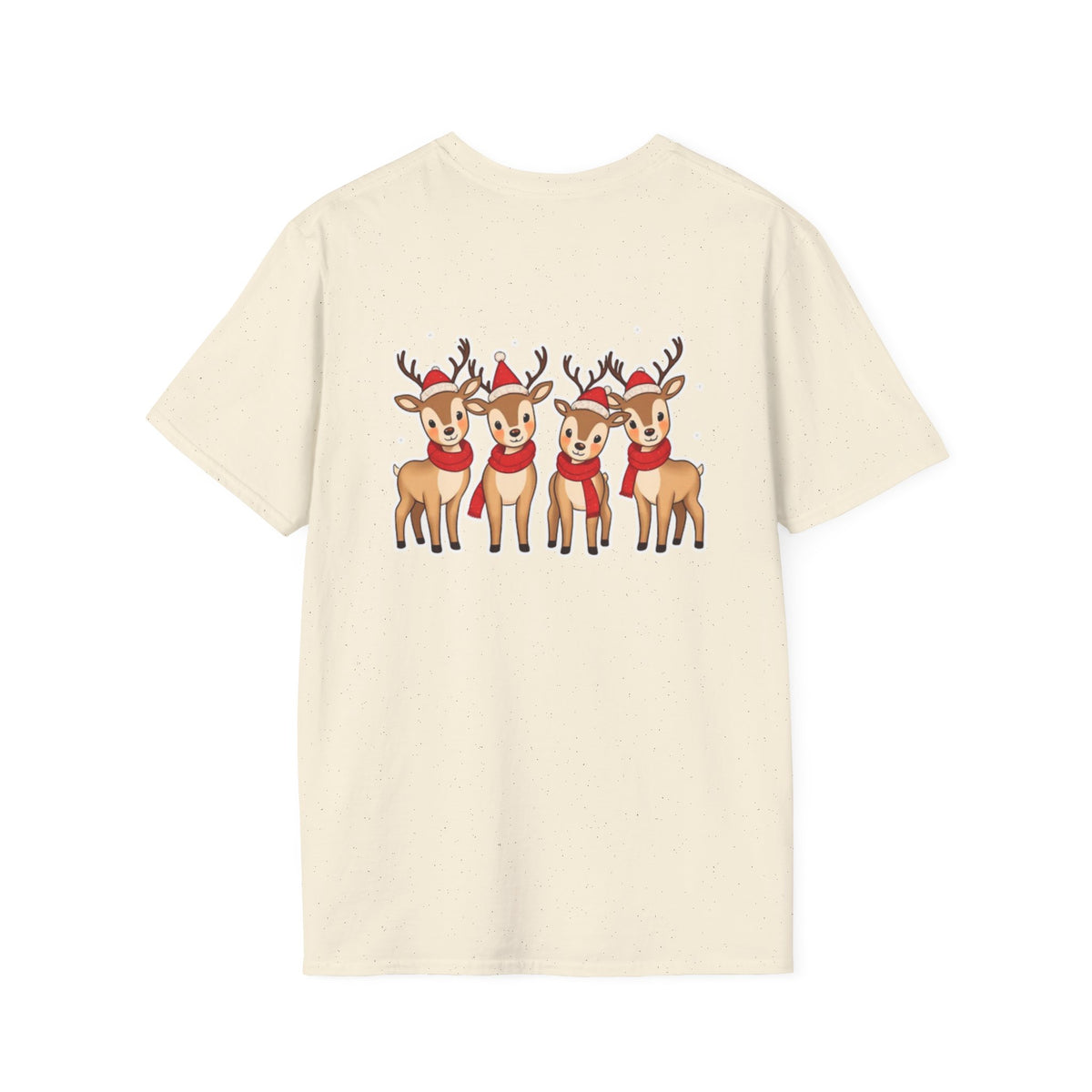 Christmas Reindeer Family T-Shirt | Cute Cartoon Holiday Design Unique Holiday Gift Shirt