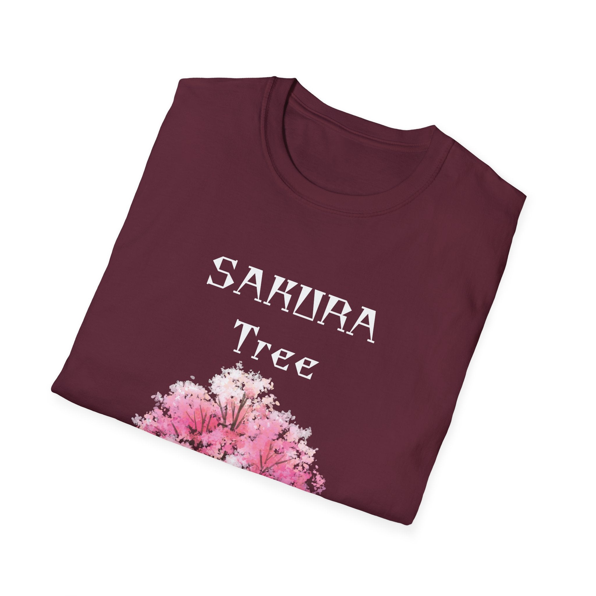 Sakura T-Shirt Japanese Art Shirt Unisex Softstyle Cherry Blossom Flower T-shirt