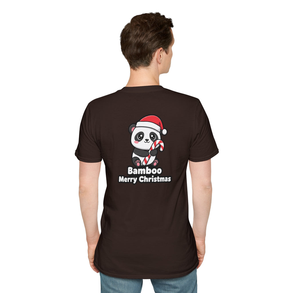 Cute Christmas Shirt Bamboo Merry Christmas Funny Animal Unisex Softstyle Tee Christmas Gift