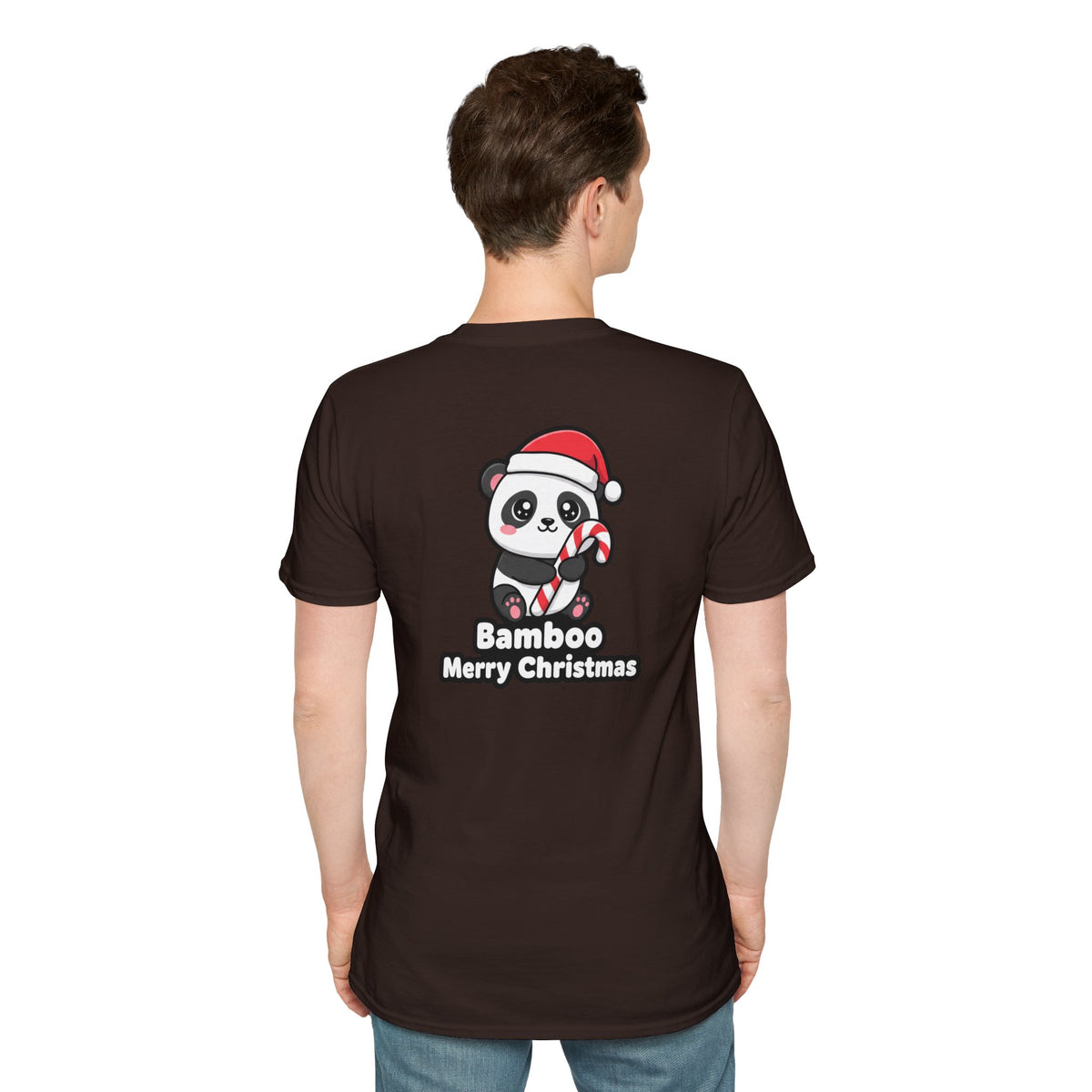 Cute Christmas Shirt Bamboo Merry Christmas Funny Animal Unisex Softstyle Tee Christmas Gift