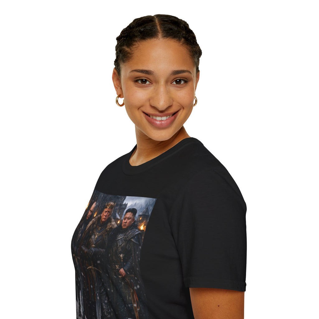 Funny Trump Putin Kim Jong Unique T-Shirt Artwork Throne Unisex Softstyle Tshirt