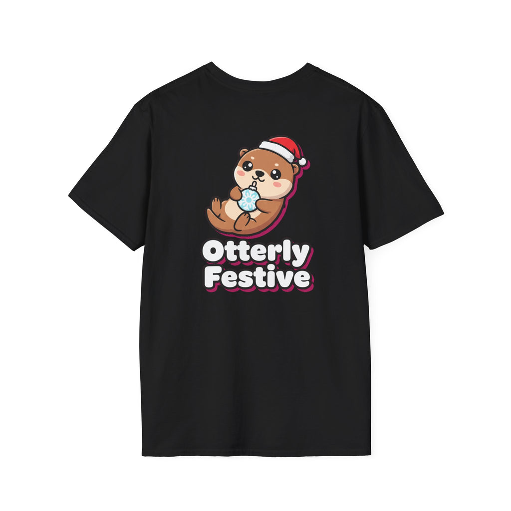 Cute Christmas Shirt Otterly Festive Funny Animal Unisex Softstyle Tee Christmas Gift