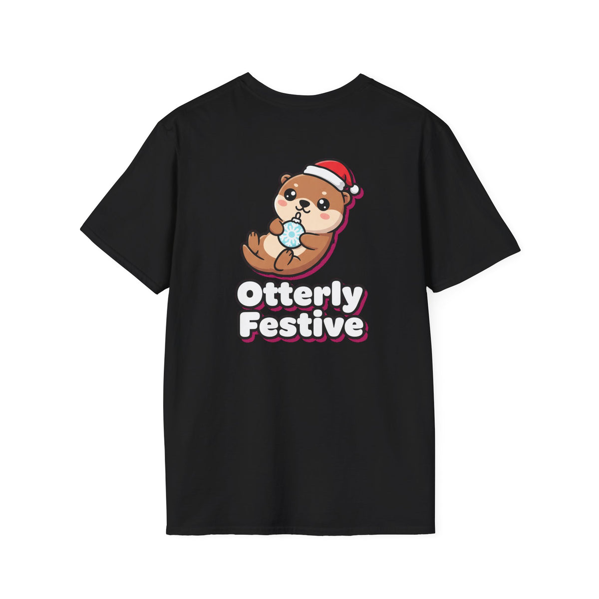 Cute Christmas Shirt Otterly Festive Funny Animal Unisex Softstyle Tee Christmas Gift