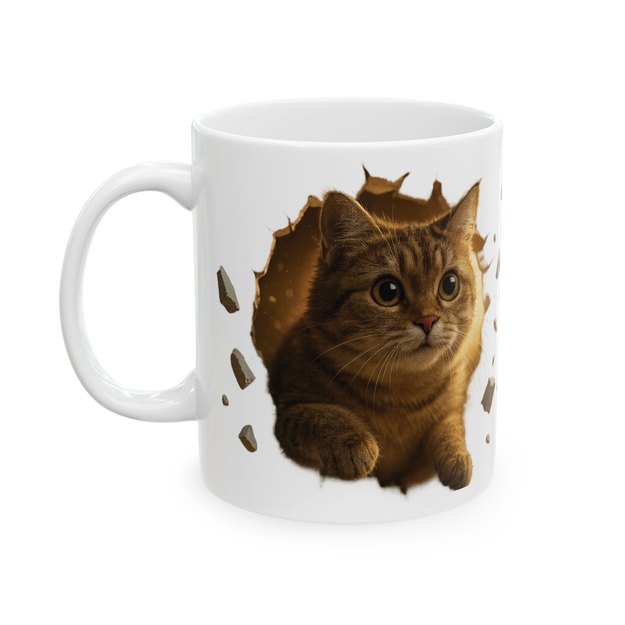 3D Cute Cat Mug Coffee Cup Ceramic Mug Tea 11oz Unique Gift Kids Cat Lovers Cats