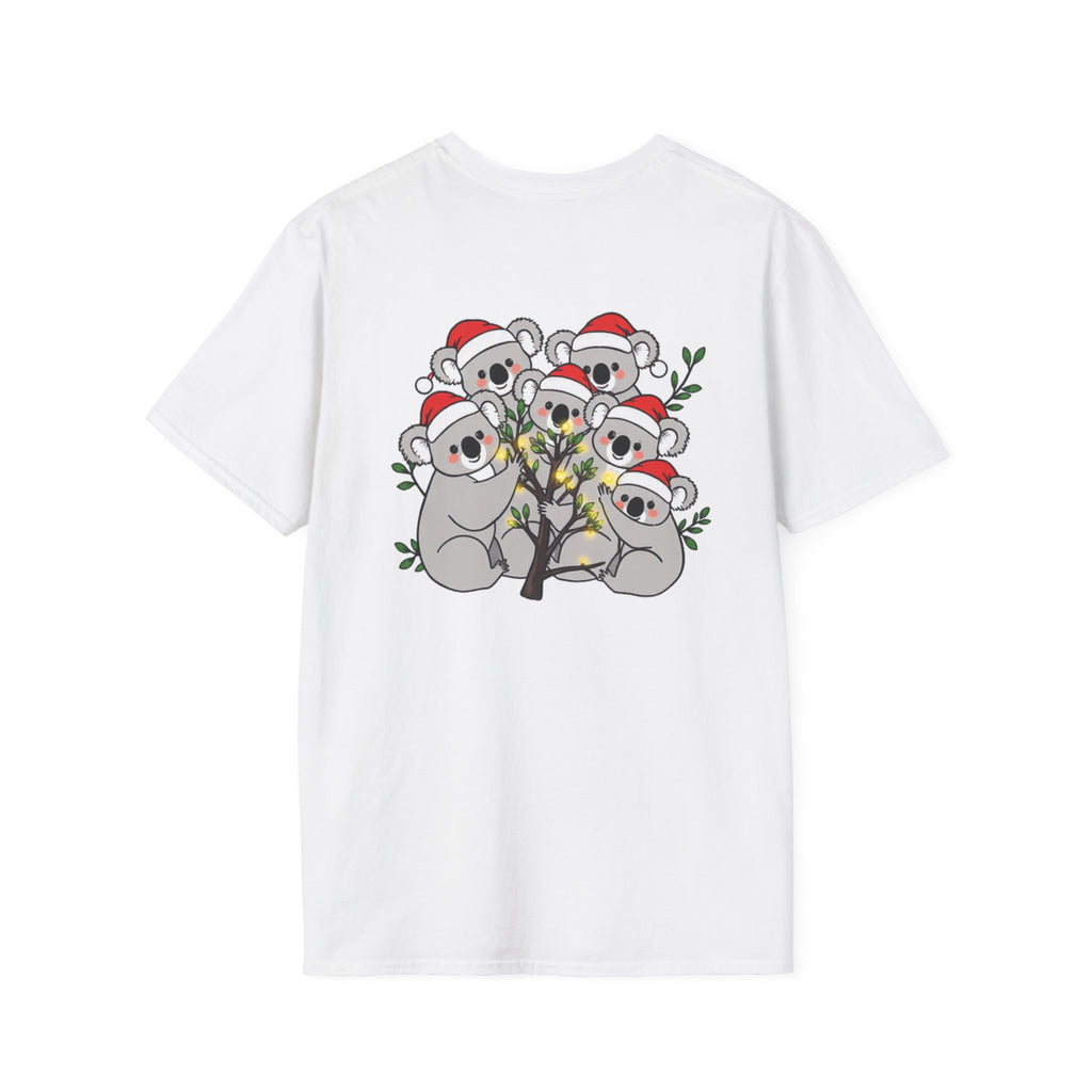 Cute Christmas Koalas Shirt Funny Santa Hat Unisex Softstyle Tee Unique Shirt Gift
