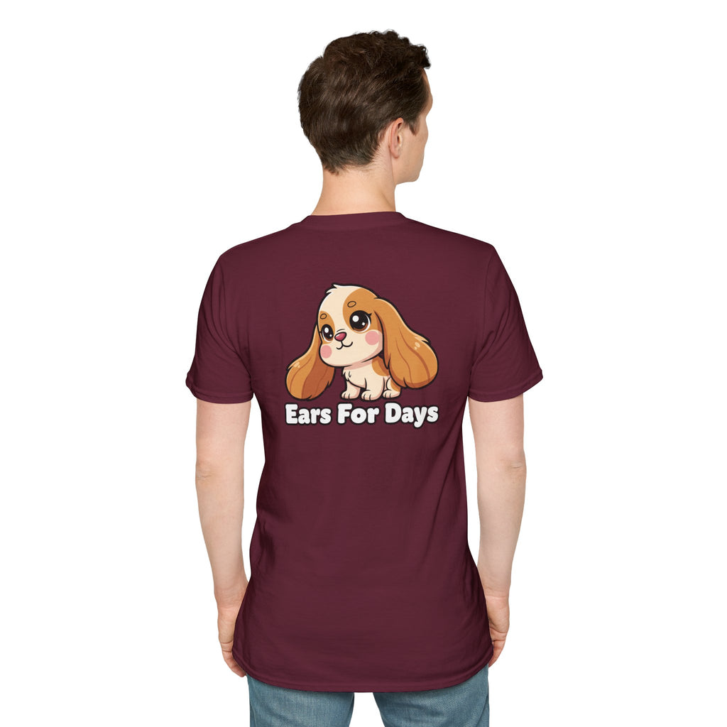 Cute Cocker Spaniel Shirt Ears For Days Funny Dog Lover Unisex Softstyle Tee Gift