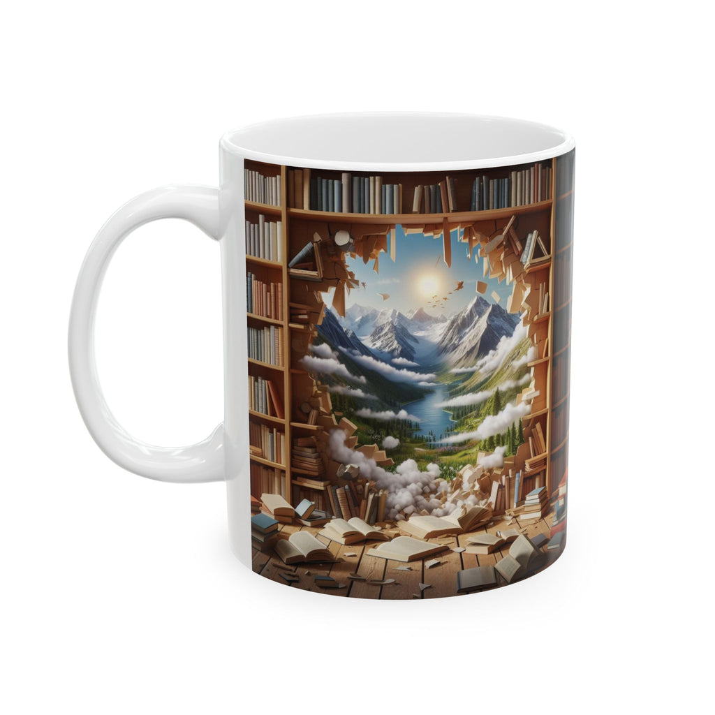 Creative 3D Library Bookshelf Mug Ceramic Mug Book Lovers Coffee Mug Gifts Funny