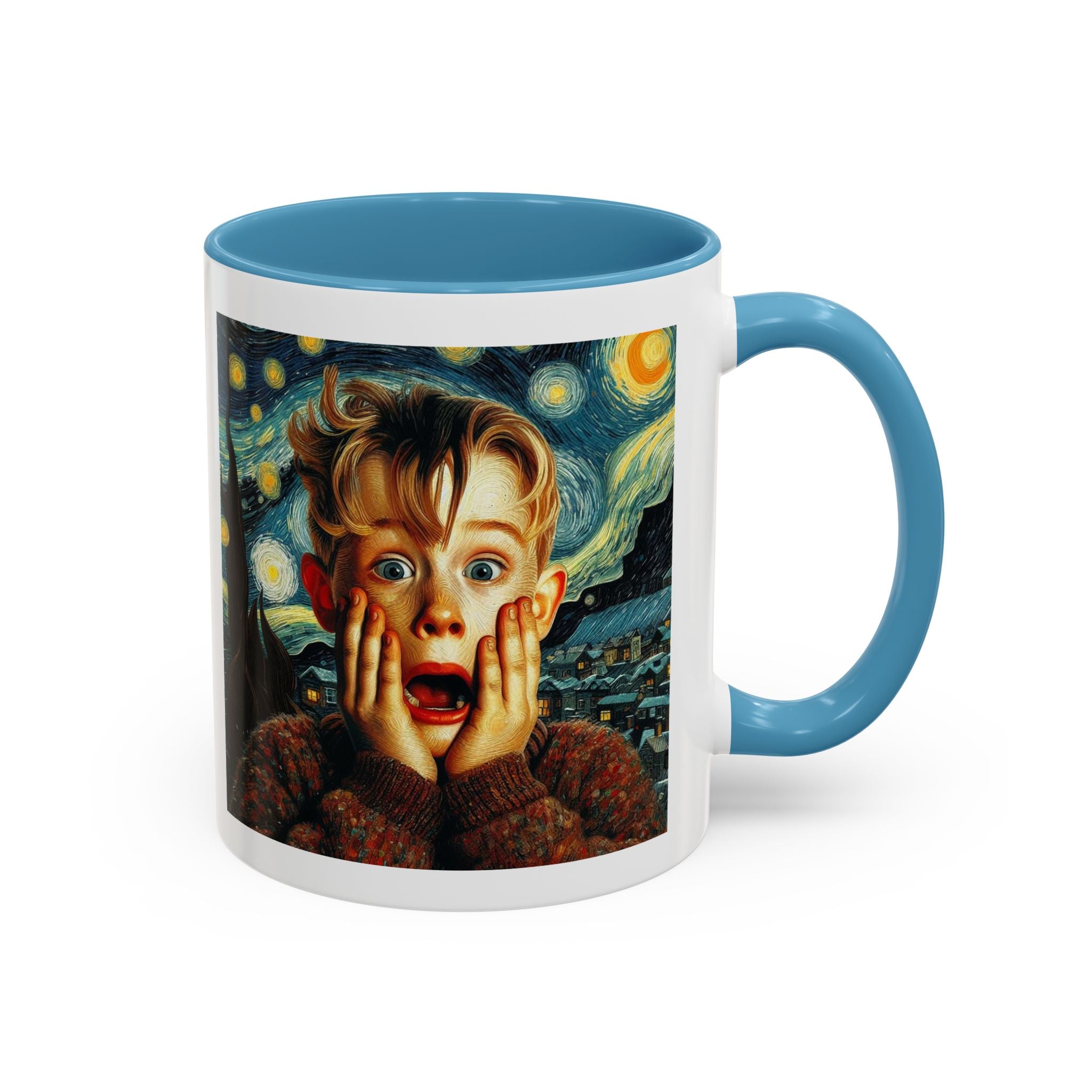 Home Alone Mug Kevin in Van Gogh Style Christmas New Year Funny Coffee Cup 2024