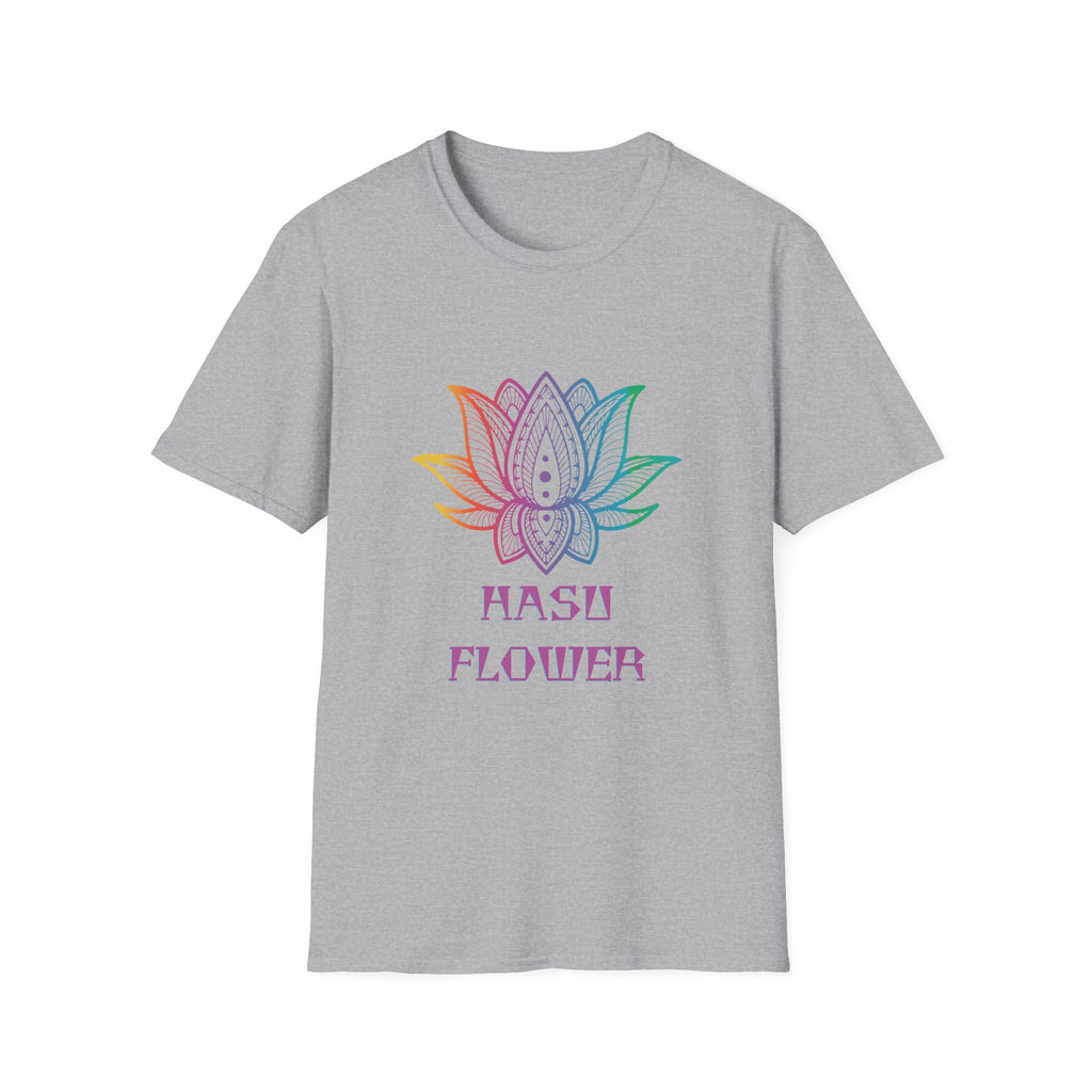 Hasu Japanese Art Shirt Unisex Softstyle Lotus Flower T-shirt Japan Flower Gift