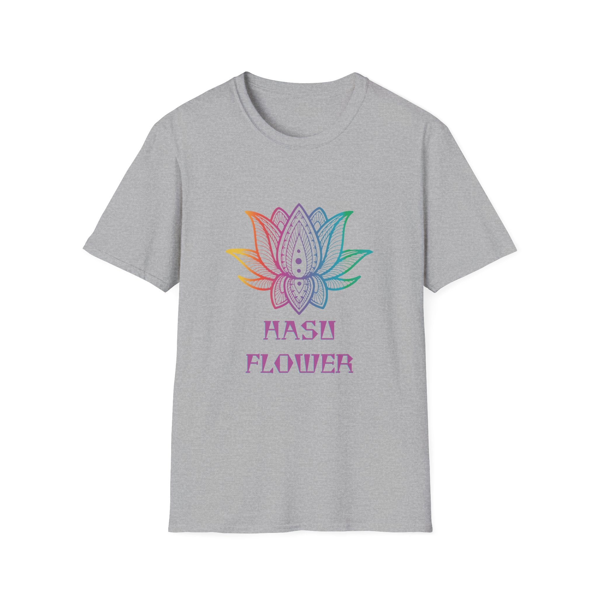 Hasu Japanese Art Shirt Unisex Softstyle Lotus Flower T-shirt Japan Flower Gift
