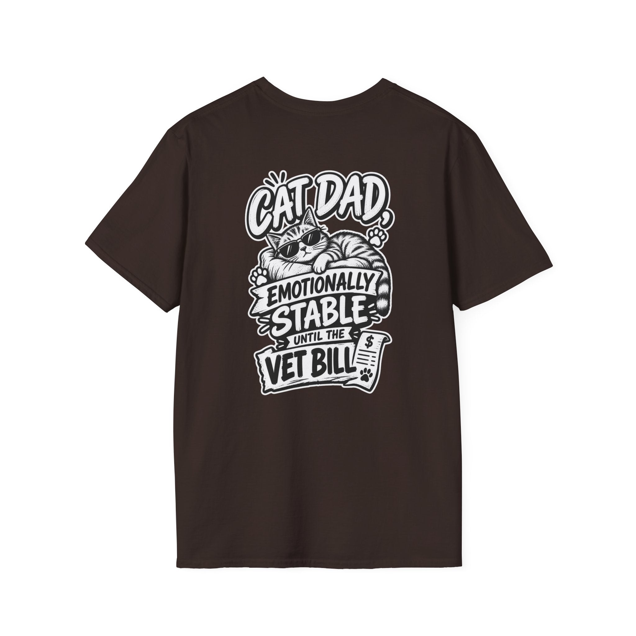 Cat Dad Shirt Pet Lover Tshirt Funny Cat Lover Graphic Tee Dark Humor Tee Unique Gift Funny Tshirt