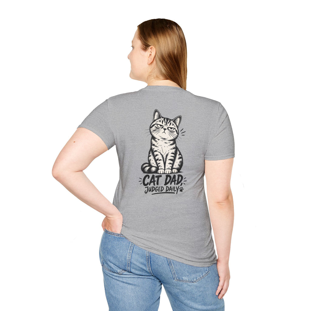 Cat Dad Shirt Judged Daily Funny Cat Lover Graphic Tee Dark Humor Tee Unique Gift Funny Tshirt