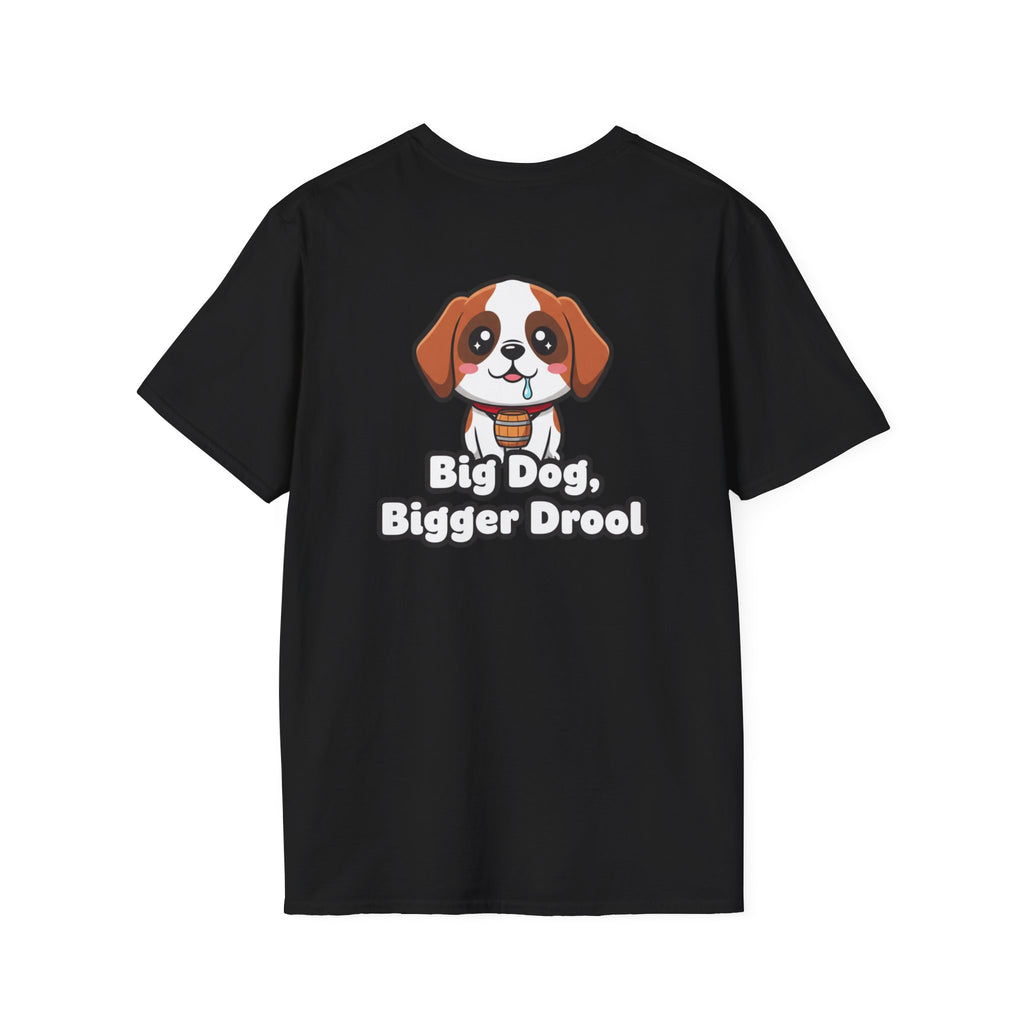 Cute Saint Bernard Shirt Big Dog, Bigger Drool Funny Dog Lover Unisex Softstyle Tee Gift