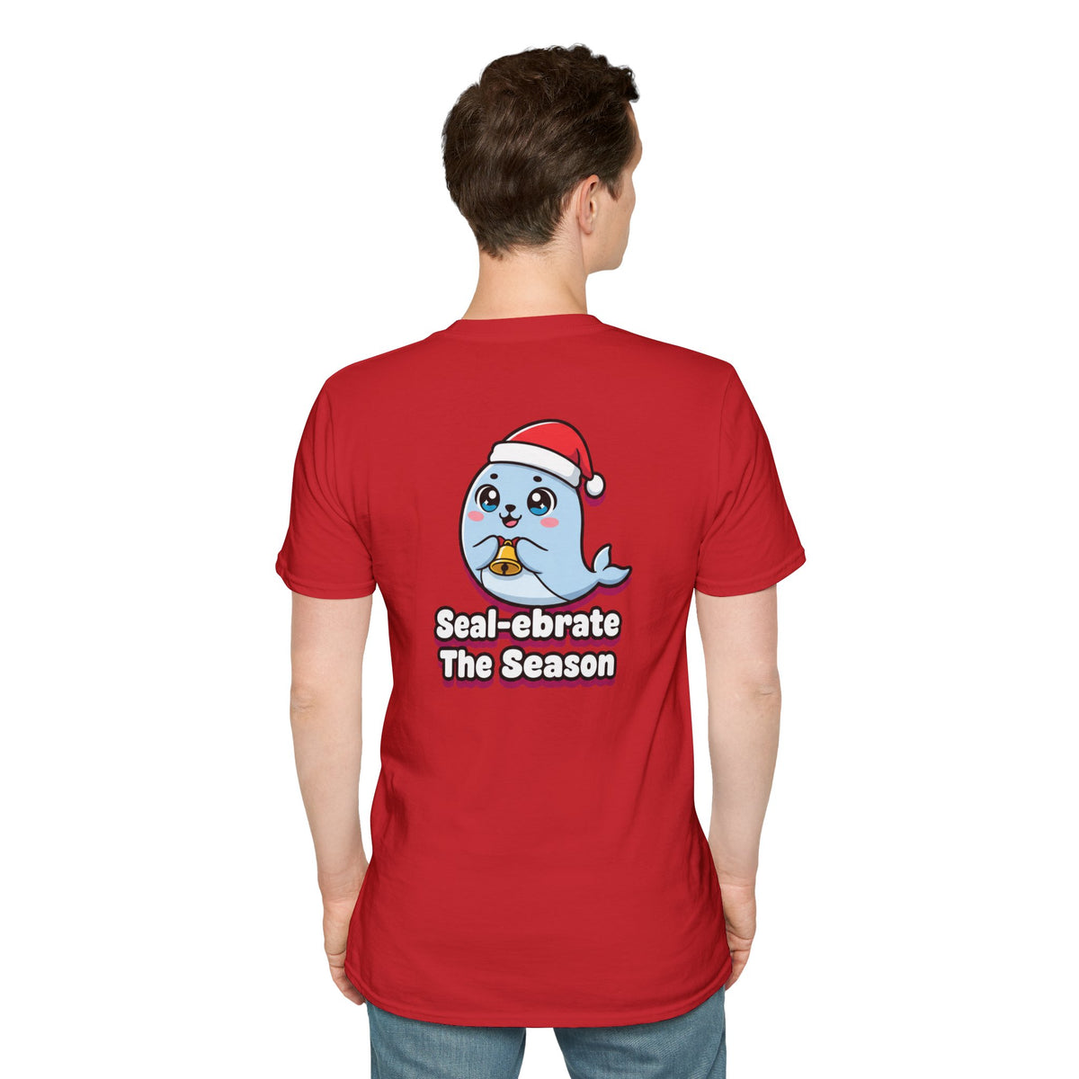 Cute Christmas Shirt Sealebrate The Season Funny Animal Unisex Softstyle Tee Christmas Gift