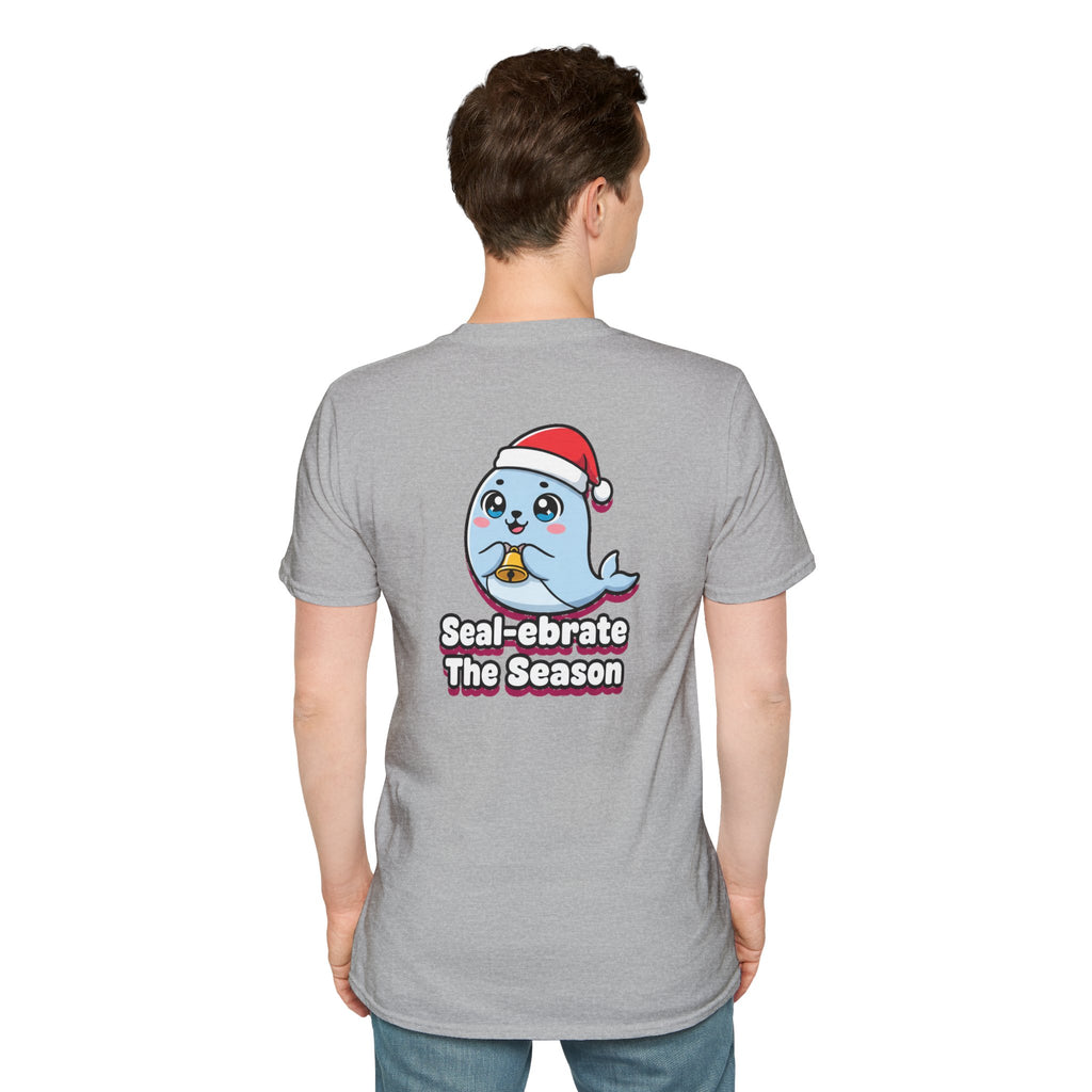 Cute Christmas Shirt Sealebrate The Season Funny Animal Unisex Softstyle Tee Christmas Gift