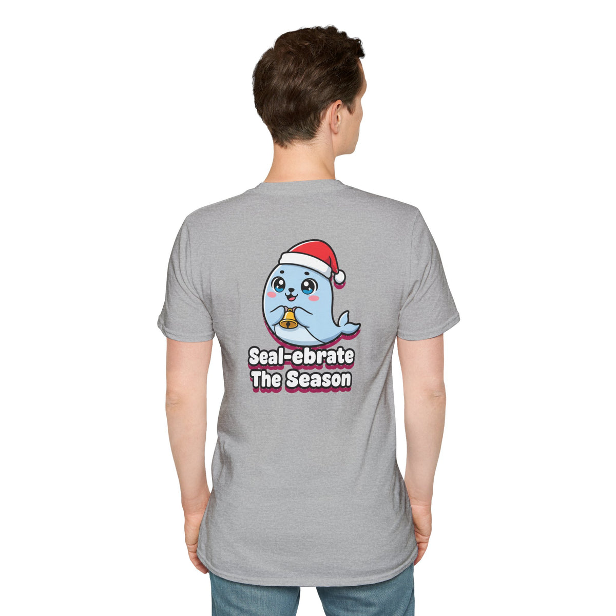 Cute Christmas Shirt Sealebrate The Season Funny Animal Unisex Softstyle Tee Christmas Gift