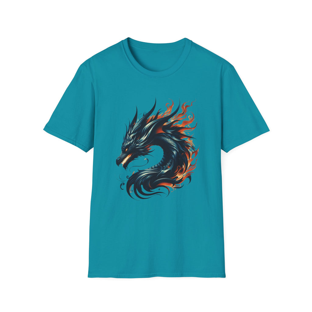 Dragon T-shirt Mens Graphic Tee Clothing Apparel Chinese Symbol Unisex Softstyle