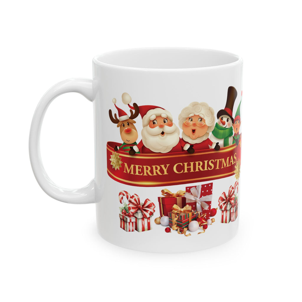 Christmas Mug Funny Santa Claus Mug Unique Cute Gift Coffee Cup Snowman Moose 11oz