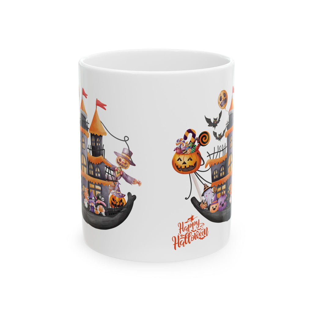 Funny Cute Happy Halloween Coffee Mug Gift For Kids Pumpkin Spooky Boo Best 11oz