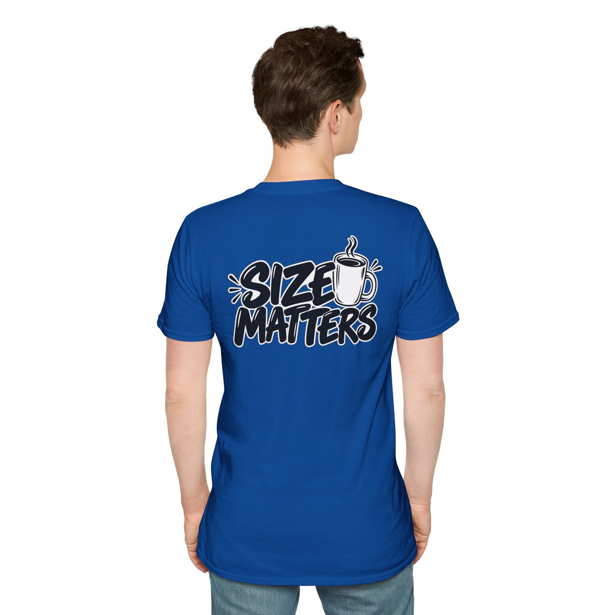 Dark Humor Funny Coffee Shirt Size Matters Novelty Graphic Tee Unique Gift