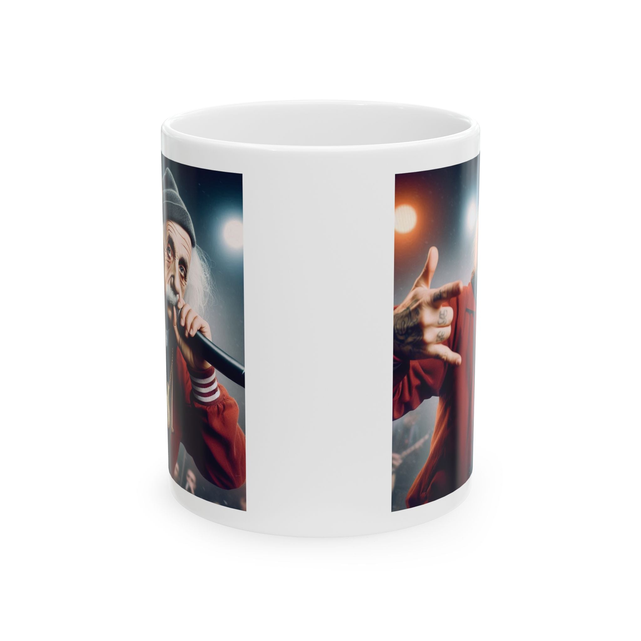 Funny Einstein Mug as a Rapper Tea Coffee Cup Unique Gift Cute Ceramic Mug 11oz