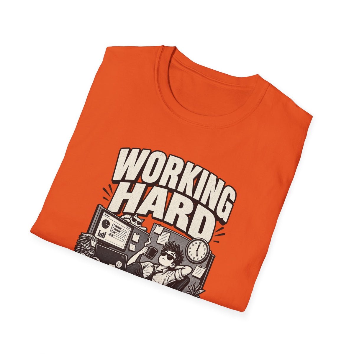 Funny Dark Humor Tshirt — Funny Office Tshirt Dark Humor Graphic Tee Unique Coworker Gift WORKING HARD Shirt
