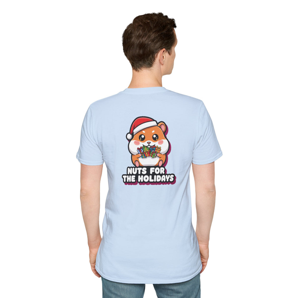 Cute Christmas Shirt Nuts For The Holidays Funny Animal Unisex Softstyle Tee Christmas Gift