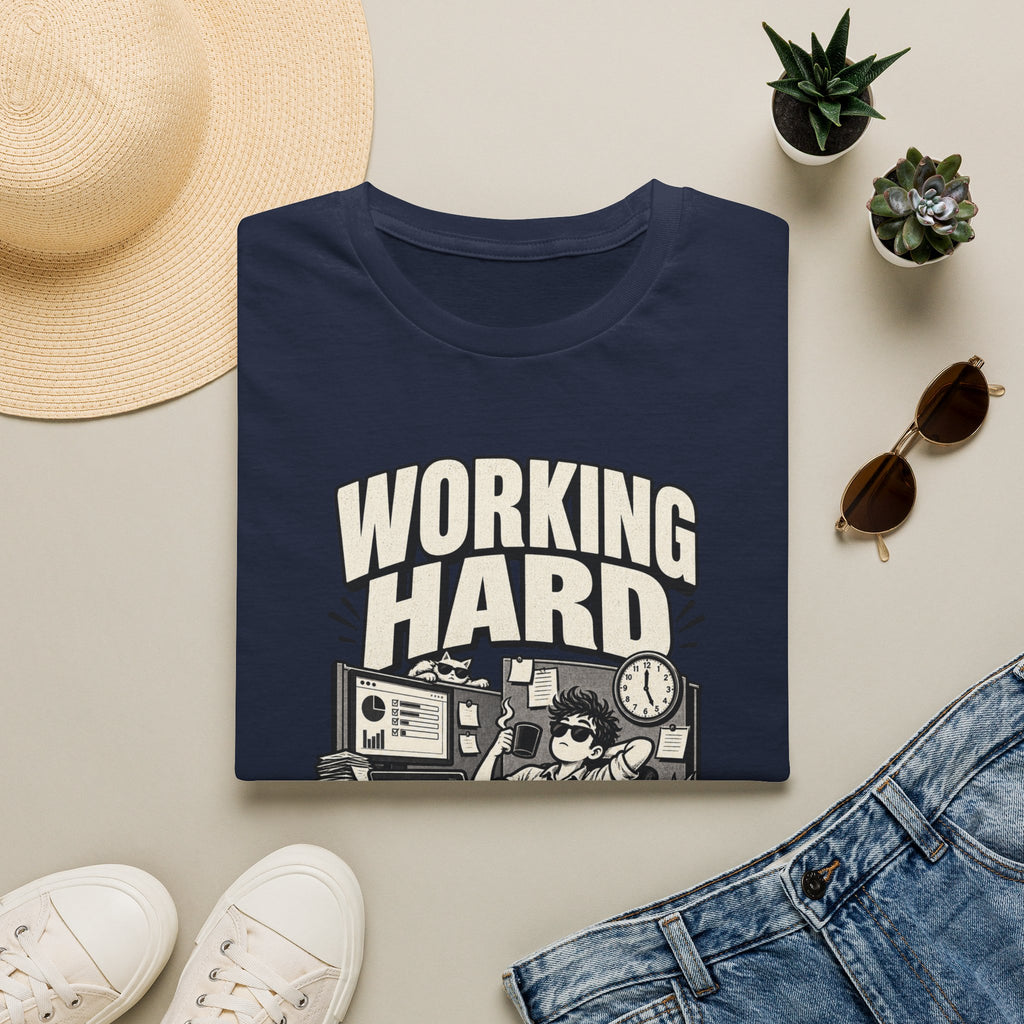 Funny Dark Humor Tshirt — Funny Office Tshirt Dark Humor Graphic Tee Unique Coworker Gift WORKING HARD Shirt