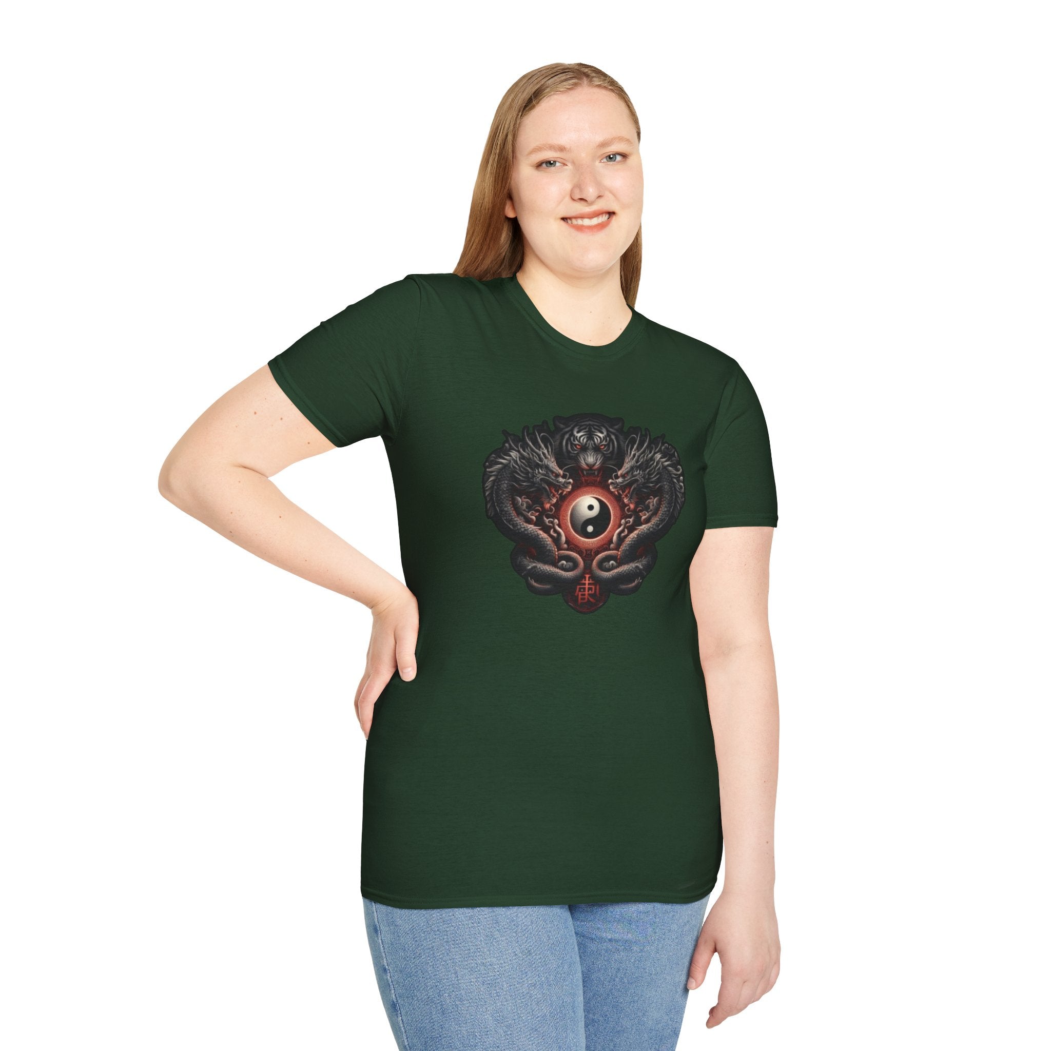 Dragon T-shirt Men Women Graphic Tee Clothing Apparel Chinese Dagon Symbol Gift